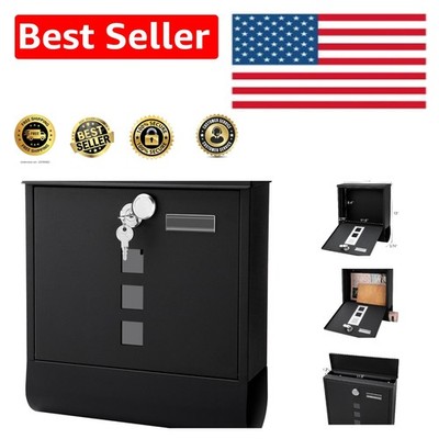 Secure Key Lock Mailbox - Wall Mount Design for Effortless Mail Protection