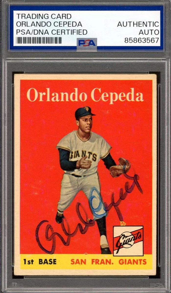 Orlando Cepeda Autographed Baseball Cards for sale | eBay