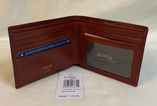 Bosca Old Leather Smoked Italian Executive Wallet RFID 95-140 MSRP 175 NWT
