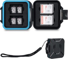 JJC 12 Slots Portable SD Micro SD Memory Card Case, Water-Resistant and Anti-Sho