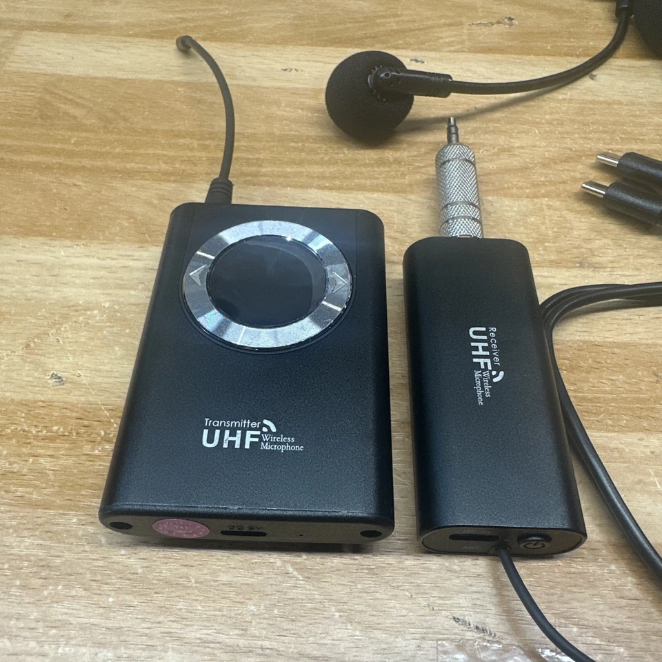 Wireless UHF Handheld Microphone Headset Speaker System READ - Image 2 of 4