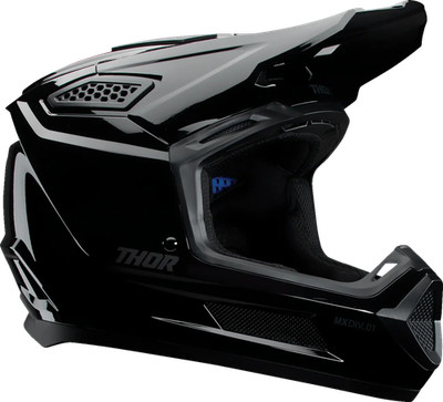 Thor MX Crosshelm Fleet Blackout Schwarz Gloss MX Helm Motocross Cross Enduro 