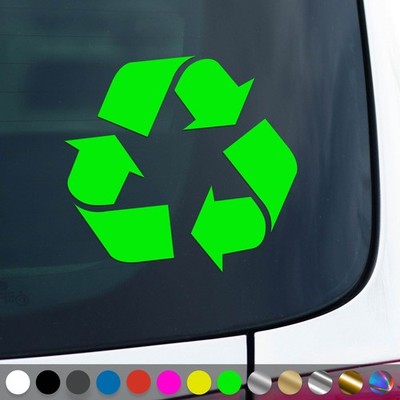 Recycling Decal Waste Separation Garbage Can Sticker Car Truck Gift Idea