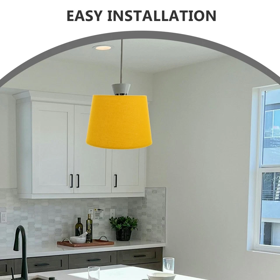 Pequeñas pantallas de lámpara - Ajustable E27/E14 Campana pantallas de tela - M... Foto 3 de 4