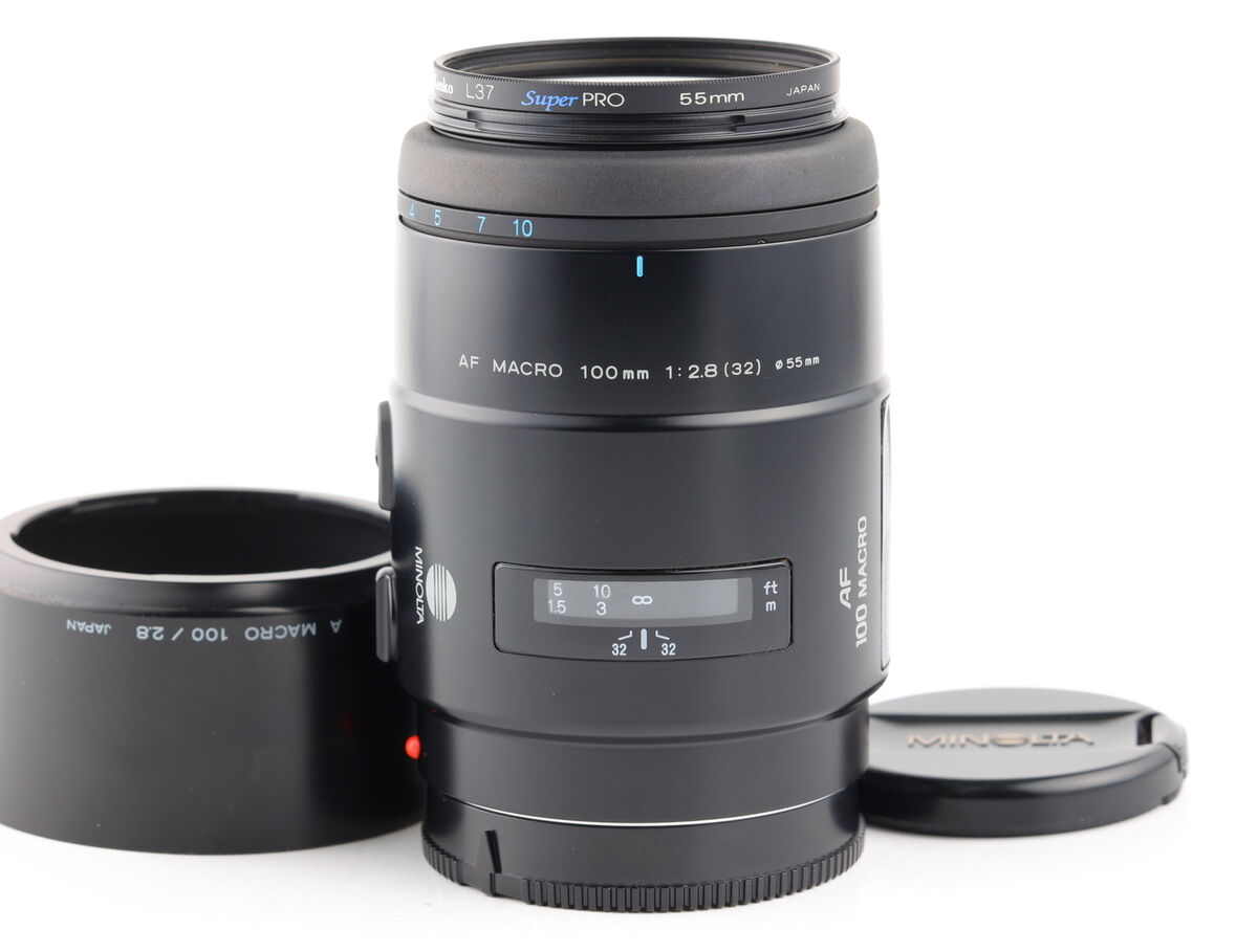 MINOLTA AF MACRO 100mm f/2.8 Lens for Minolta Sony A Mount MINOLTA AF MACRO 100mm f/2.8 Lens for Minolta Sony A Mount