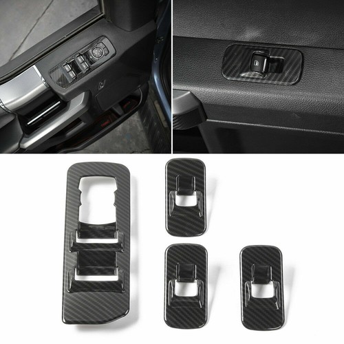 19PCS Carbon Fiber Interior Decoration Accessories Cover Trim Fit Ford F150 15+ - Picture 4 of 7