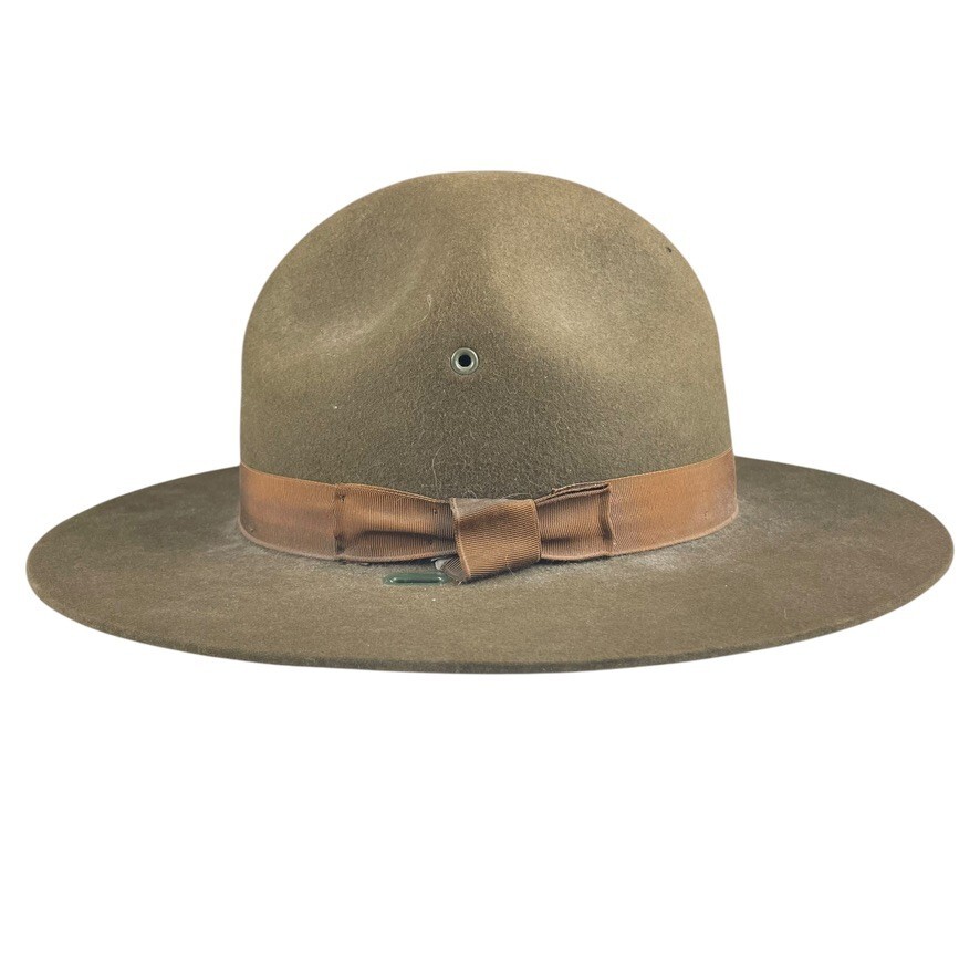 Vintage antique Boy Scouts Leader Campaign Hat 6 3/4 wool felt BSA | eBay