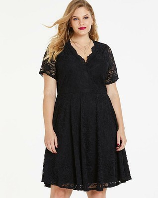 simply be black lace dress