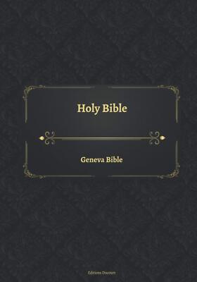 Holy Bible Geneva Bible Classic Edition Leatherbound 1600s 1300 Pages