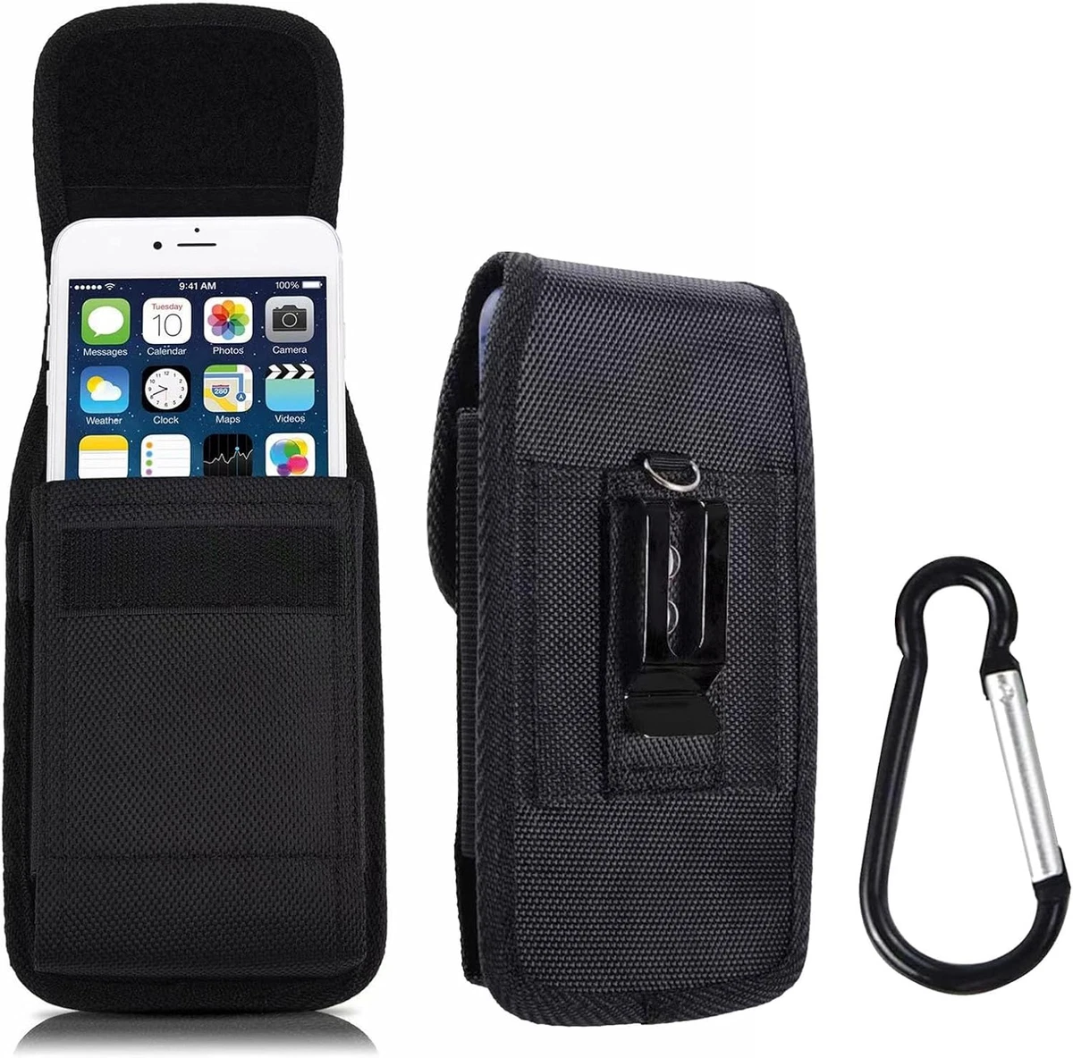 Supporto Da Cintura Per Telefono Cellulare Da Uomo, Fondina In Nylon Per Telefono, Custodia Compatta Per Cellulare, Multifunzionale Per Campeggio, Pesca, Escursionismo, Ciclismo E Altro - Foto 2