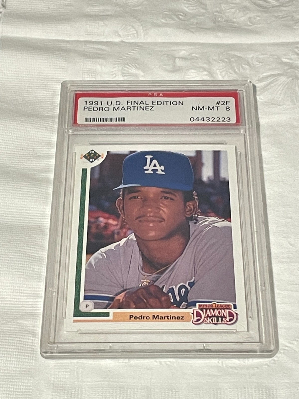 1991 UPPER DECK FINAL EDITION #2F PEDRO MARTINEZ PSA 8 HOF Rookie LEGEND RC