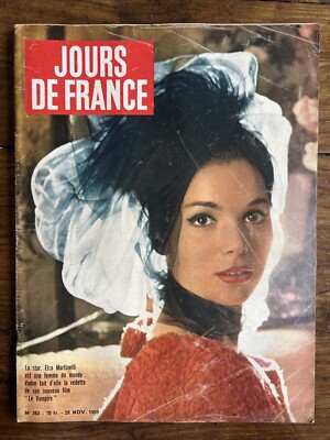 JOURS DE FRANCE #263 November 1959 - Elsa MARTINELLI Marlene DIETRICH - Pub Mode