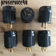 6X NEMA L15-20P Locking Plug Twist Lock Turnlok 20A 250V 3¯ L1520-P 
