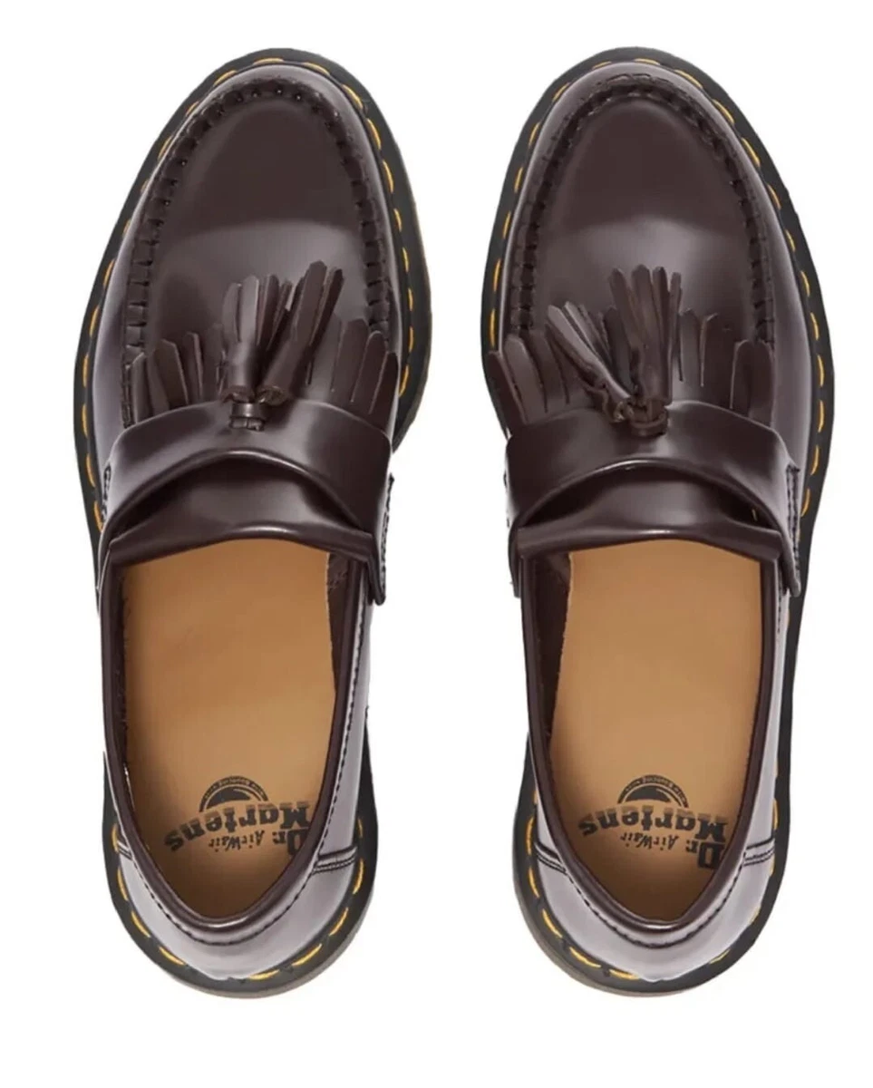 Dr martens adrian sales tassel loafers in burgundy