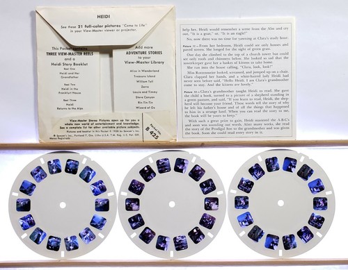 Heidi by Johanna Spyri 3-reel Set B425 - Sawyers S5 View-Master Packet - Picture 4 of 6