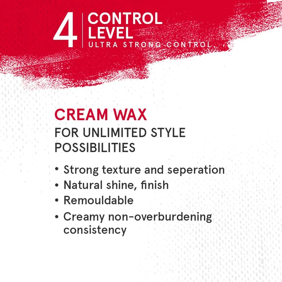 Schwarzkopf Professional Osis+ Flexwax Hairwax para hombres para brillo natural 85 ml Foto 3 de 4