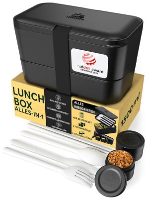Umami Bento Lunchbox 1500ml verschachtelbar Meal Prep für Erwachsene