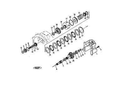 Kubota Tractor Genuine 35370-14240 Clutch Plates (Pair) C Fit List in DESC NOS