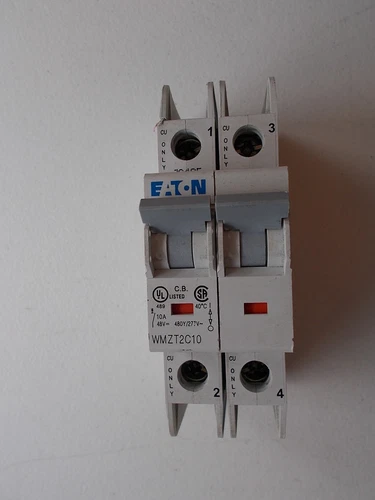 Eaton WMZT2C10 2-Pole JS48E Circuit Breaker DP-3493 *FREE SHIPPING*