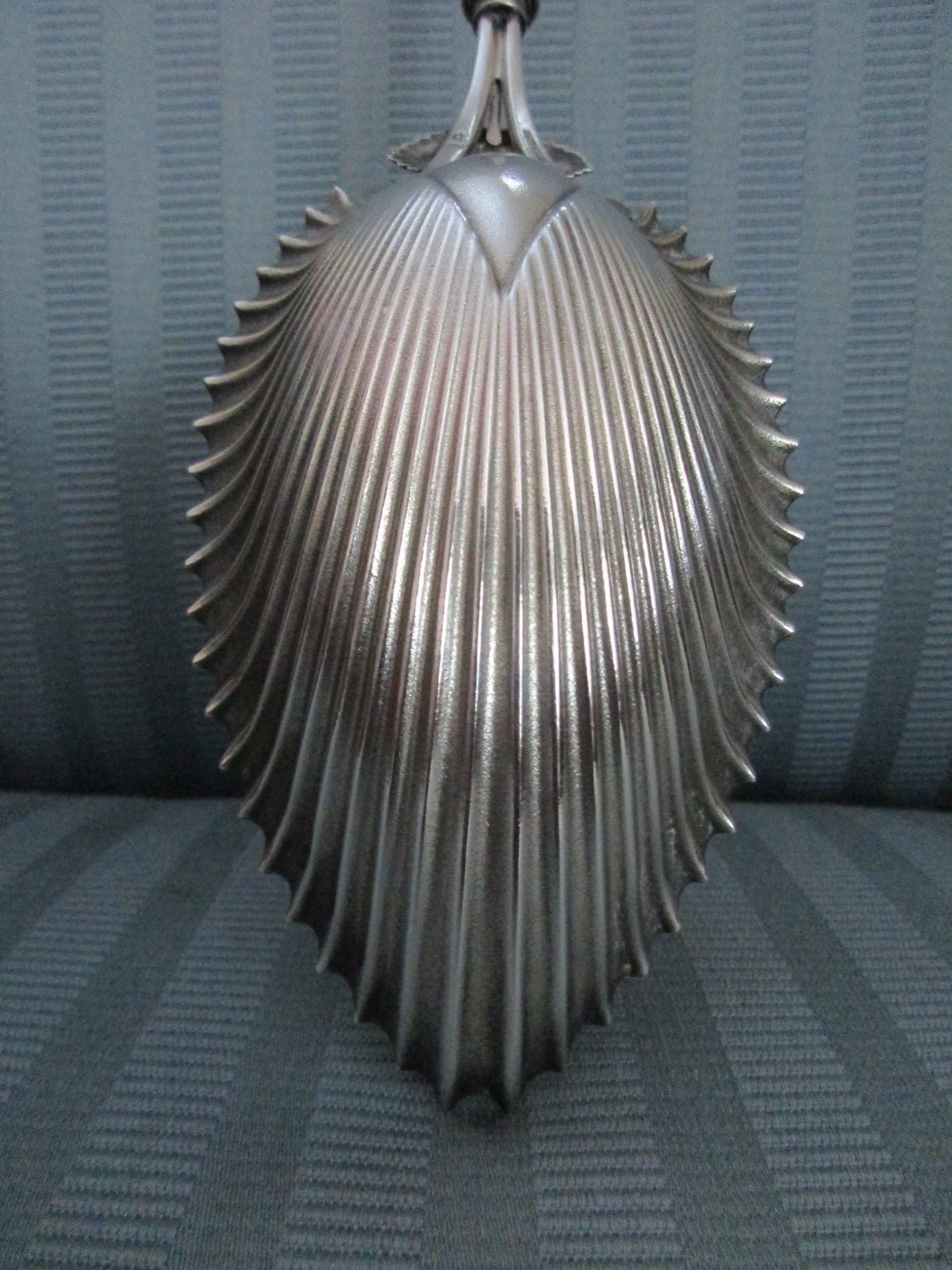 WHITING BIRD's NEST Serving SPOON 1870 STERLING SILVER Baby BIRD 3D 18 FLUTED NM