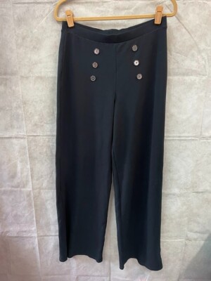 Tezenis Women's Black Loose Fit Pants Size L