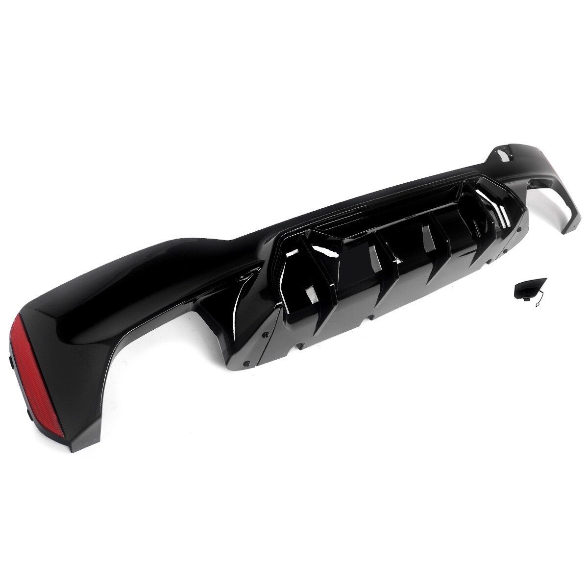 REAR DIFFUSER M5 COMPETITION STYLE GLOSS BLACK FOR BMW 5 SERIES G30 G31 2017-20