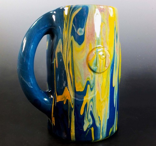 STUNNING, LARGE & VERY RARE EDMUND ELTON COMMEMORATIVE LORD KITCHENER TANKARD - Picture 5 of 12