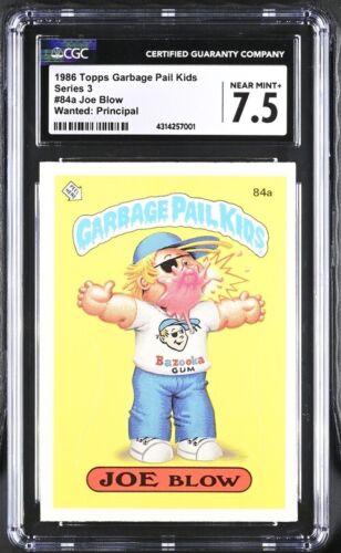 1986 Garbage Pail Kids #84a Joe Blow CGC 7.5 Near Mint+ Series 3 - Picture 1 of 2