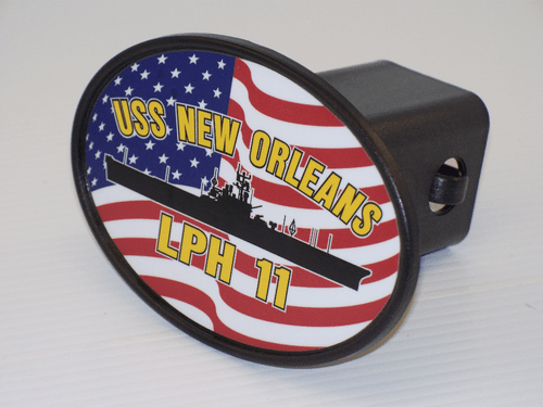 USS NEW ORLEANS LPH 11 Hitch Cover Military USN U S Navy - Picture 1 of 4