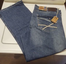 TK Axel Jeans Mens Size 40x32 Blue Slim-Fit Denim Pants Work Boot Wear Western 