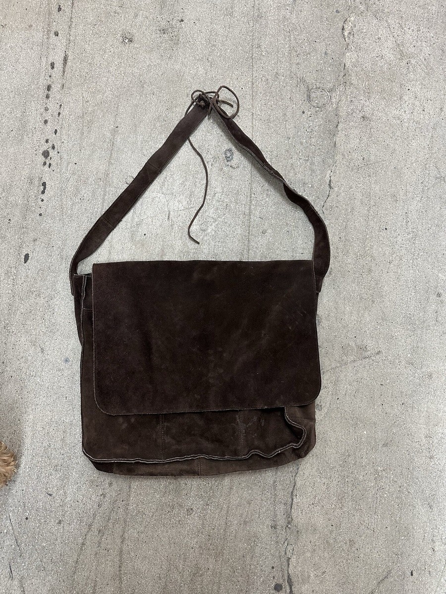 Vintage Brown Suede Leather GAP satchel Shoulder Bag | eBay