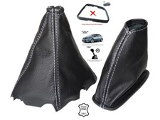 Schaltsack Handbremsmanchette Fur Toyota Auris 2 2012-18 Leder Naht Weiss