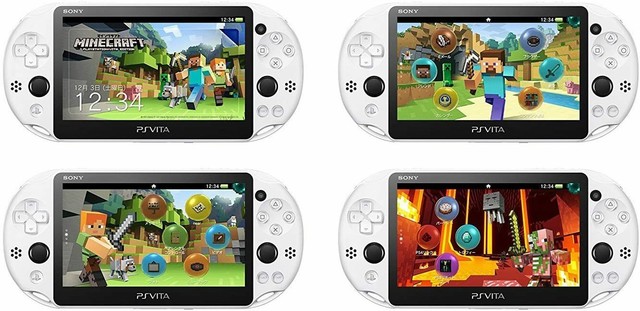 Sony Playstation Vita Minecraft Special Edition Bundle White For Sale Online Ebay