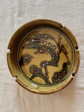 Vintage 1970s Stoneware Ceramic Ashtray