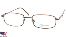 NEW MODERN OPTICAL TODD ANTIQUE BROWN EYEGLASSES GLASSES METAL FRAME 50-18-145