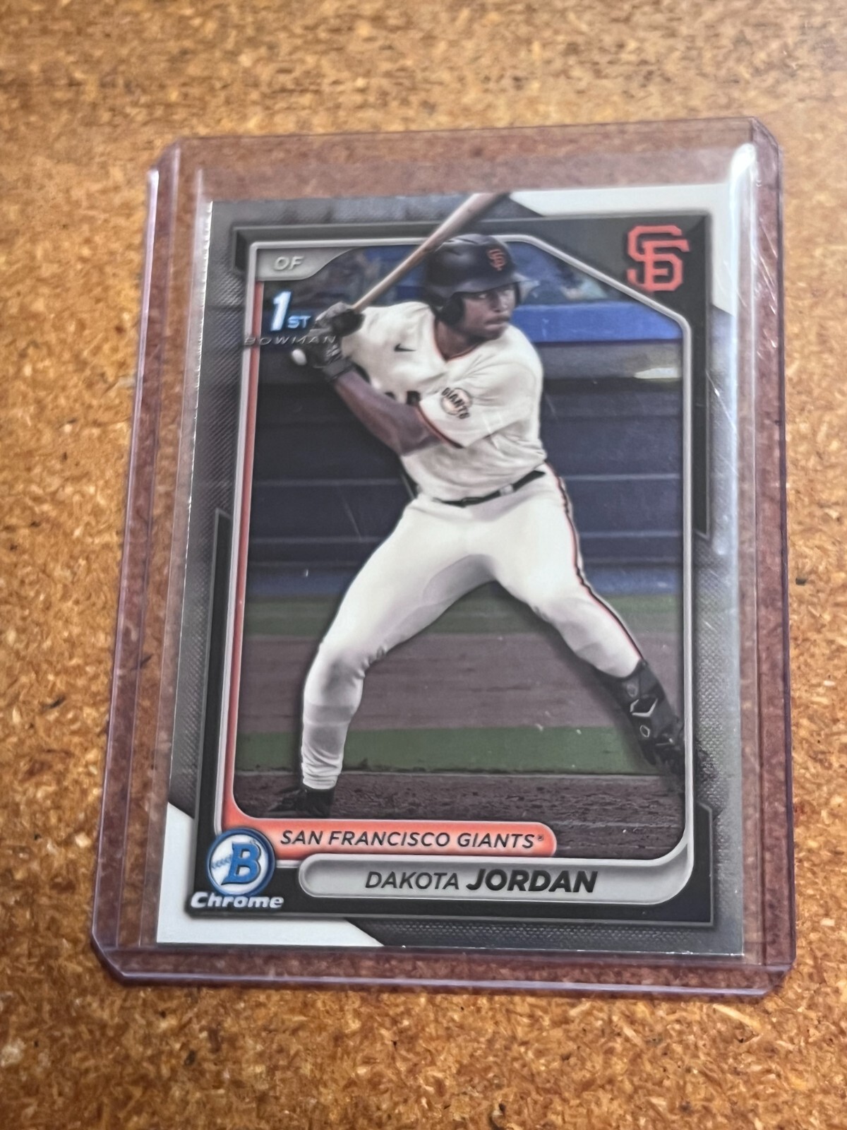 2024 Bowman Draft Chrome 1st Bowman Card Base # BDC-71 Dakota Jordan