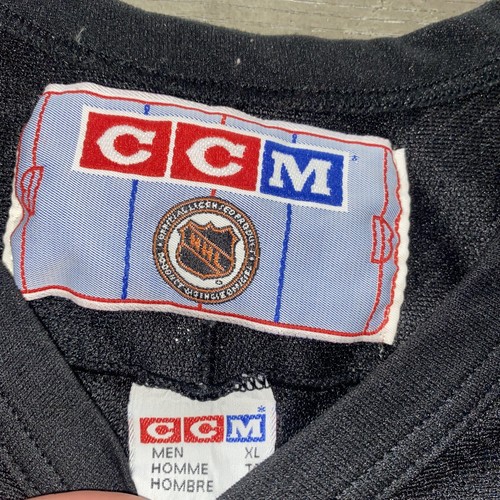 ccm center ice new york rangers hockey jersey black size XL Rare Vintage - Picture 4 of 5