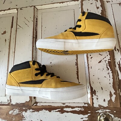 Vintage 1992 Vans X Bruce Lee Half Cab Black Yellow Men's 8.5 W