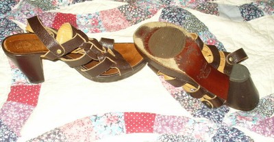 retro leather sandals