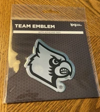 Louisville Cardinals Chrome Emblem Ipg Team Sports Football Basketball W/ Adhesi