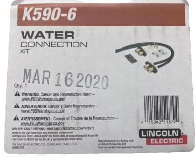 Lincoln Electric K590-6 Water Connection Kit.
