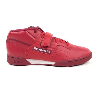 mens red reebok classics