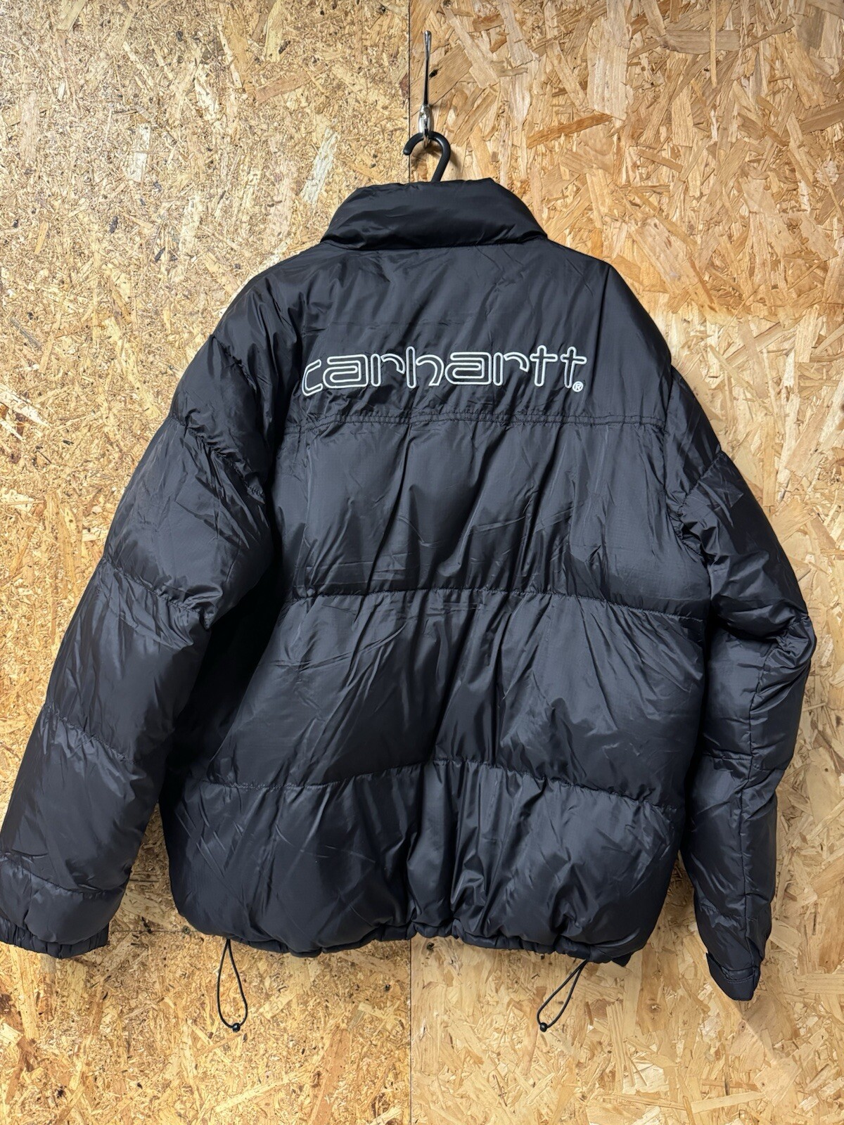 Men’s Carhartt WIP Black Down 80/20 Jacket XL RRP£260 BNWT Scripted Back Design image 5