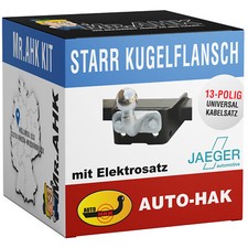 AutoHak Anhängerkupplung starr für Suzuki SJ 410 413 Samurai 13pol Elektrosatz