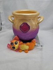 Magic Mixies Magical Misting Cauldron Interactive Orange Dragon Plush Toy used