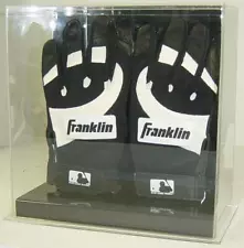 NEW DOUBLE BASEBALL BATTING GLOVES DISPLAY CASE HOLDER