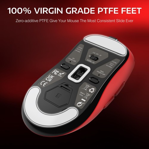 Mouse da gioco leggero wireless 26000 DPI 3 modalità con mouse antiscivolo per PC - Foto 61 di 70
