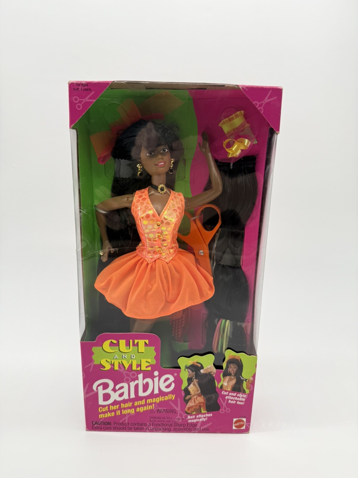 Poupée Barbie Cut and Style A.A. 1994 NRFB de collection fabriquée en Indonésie