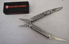 Cedar Creek Solutions Multi Tool 9 In 1 Addison Branded Pocket Size Folding