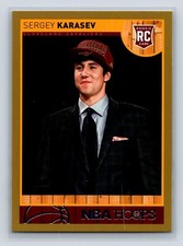 2013-14 Panini NBA Hoops SERGEY KARASEV #279 RC CAVALIERS GOLD VARIATION